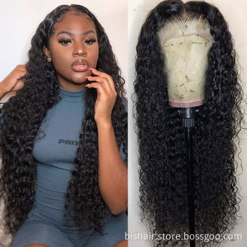 13x4 Jerry Curly Lace Front Human Hair Wigs For Black Women PrePlucked Glueless Transparent Brazilian Remy Wave Kinky Curly Wig